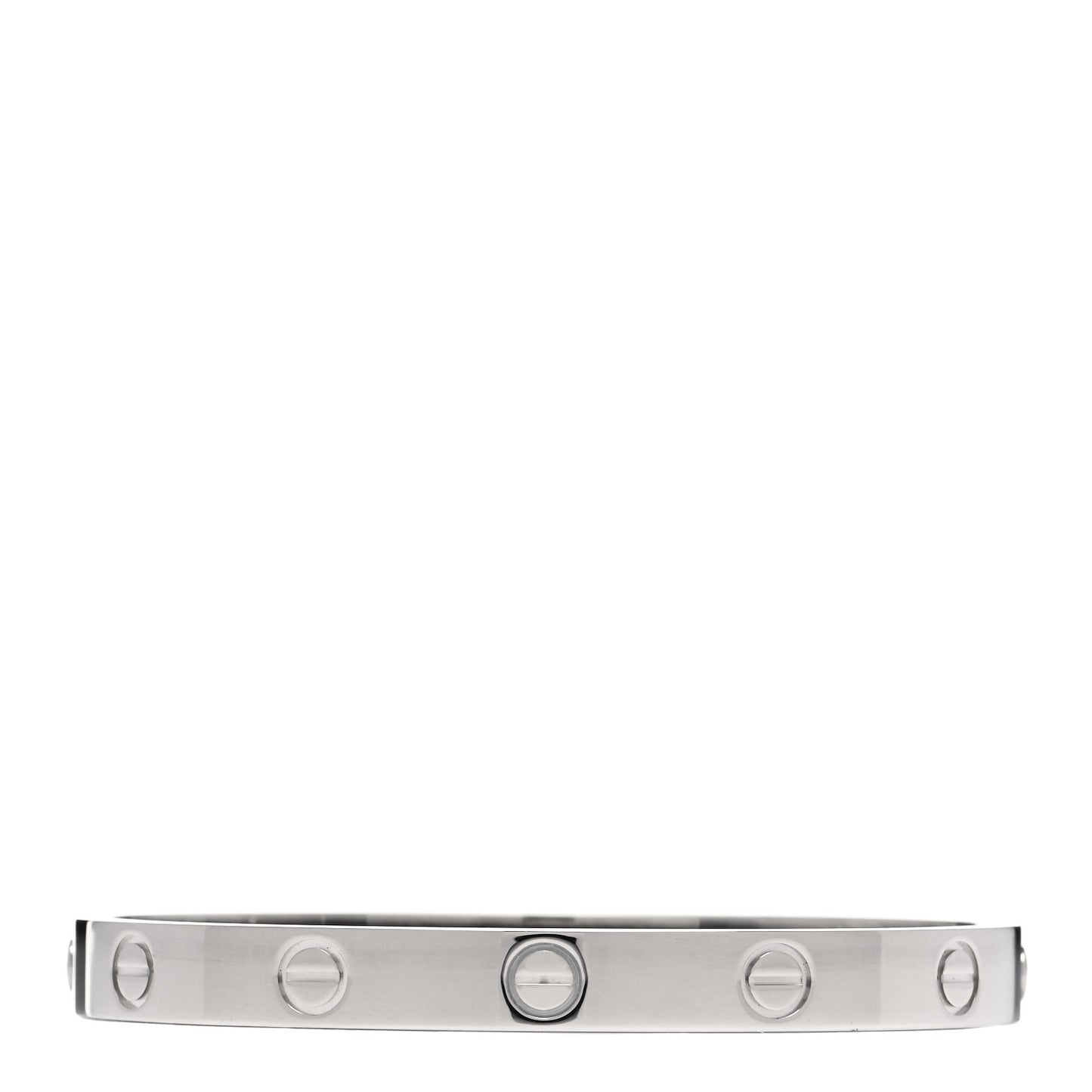 18K White Gold LOVE Bracelet 16