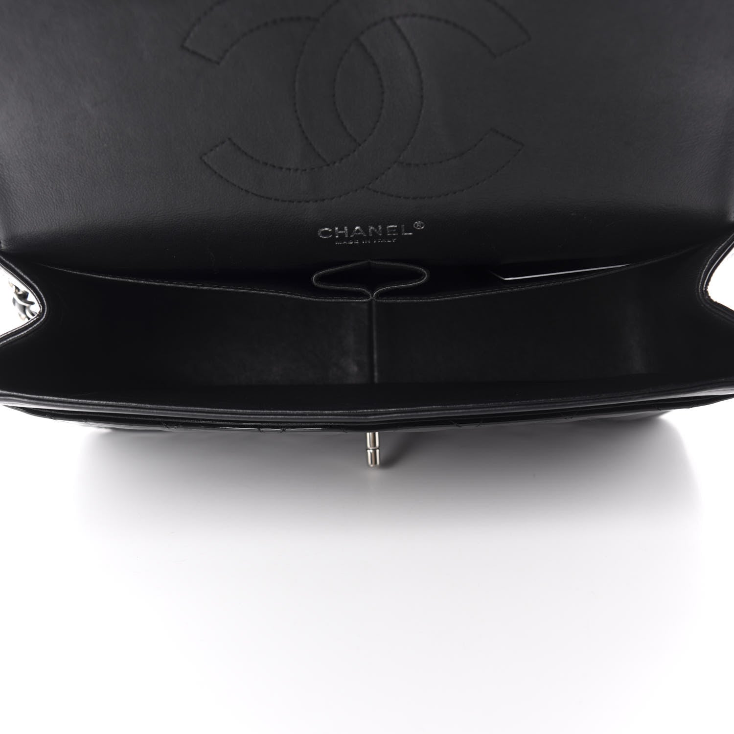 Chanel Patent Quilted Jumbo Double Flap Black 5 of 13