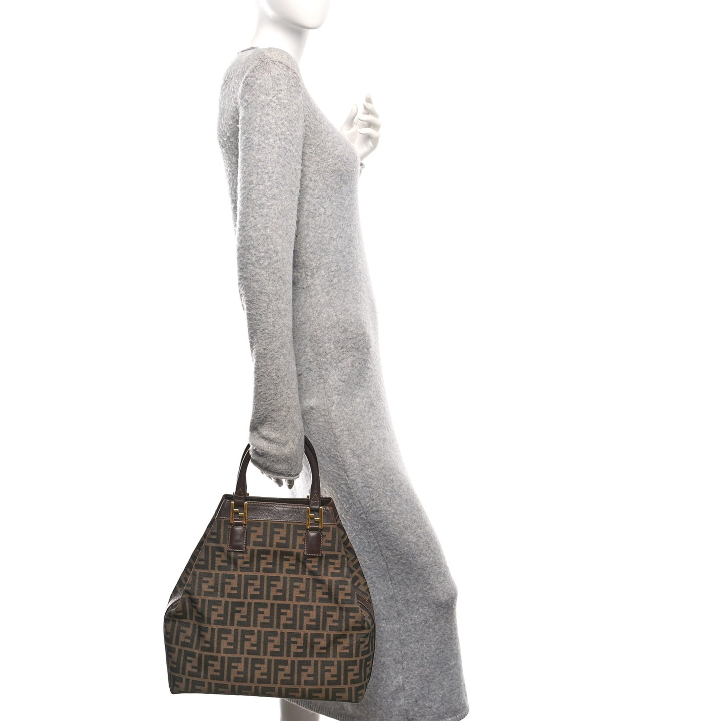 Zucca Top Handle Tote Tobacco