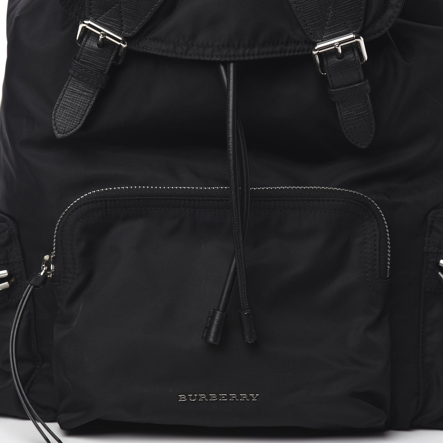 Technical Nylon Large Rucksack Backpack Black