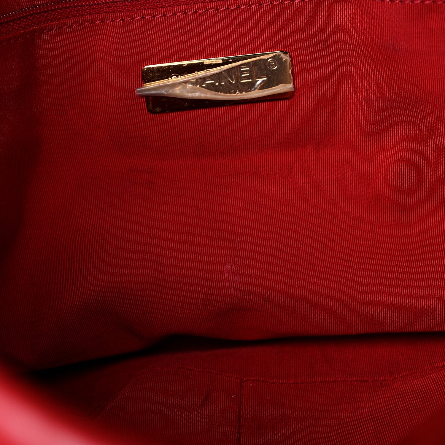 Chanel Goatskin Quilted Maxi Chanel 19 Flap Red 12 of 16