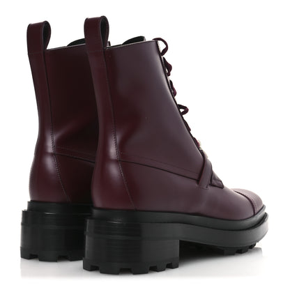 Hermes Glossed Calfskin Funk Ankle Boots 38 Rouge H 5 of 12