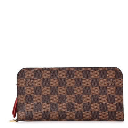 Louis Vuitton Damier Ebene Insolite Wallet Red 1 of 6