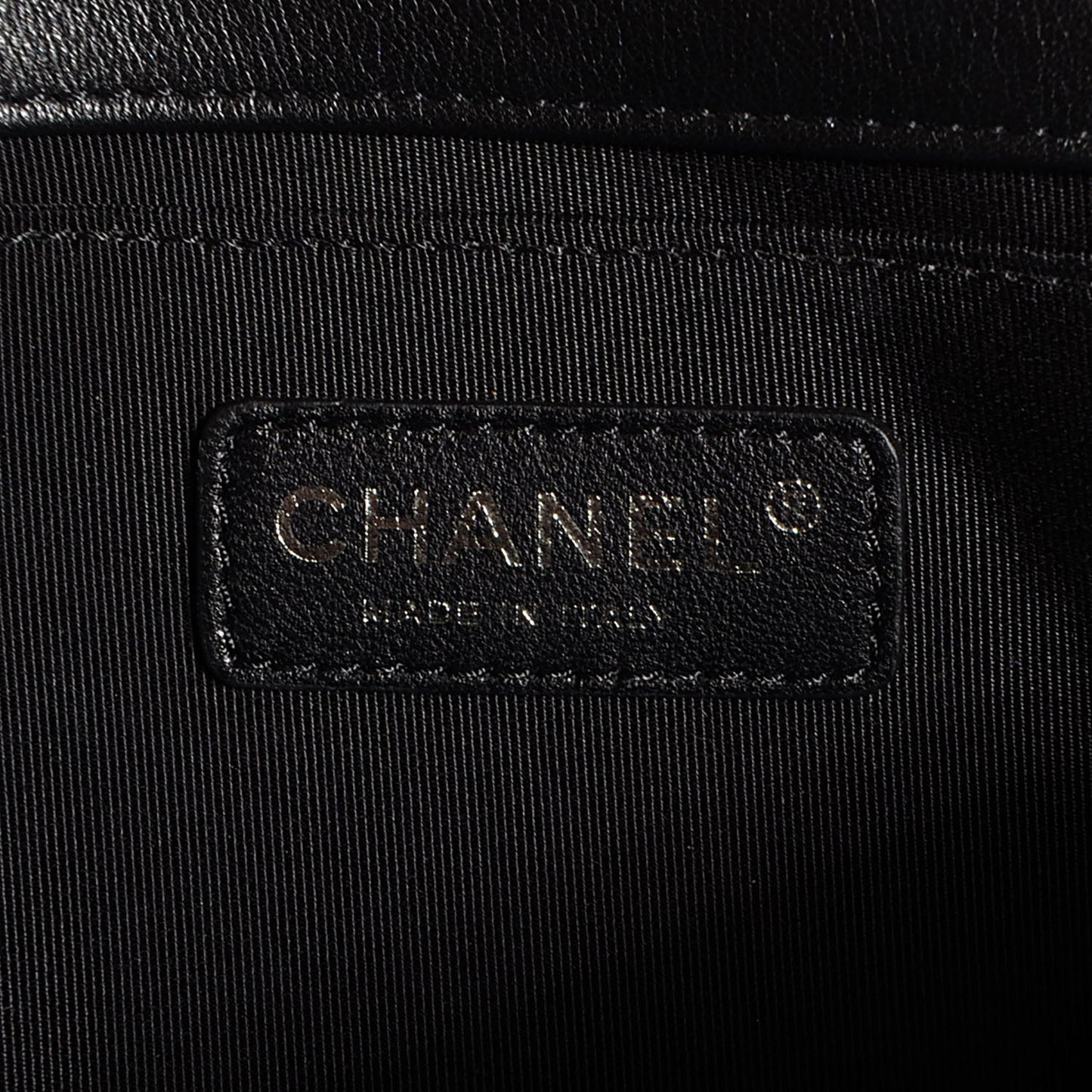 Calfskin Quilted Medium Boy Flap Black