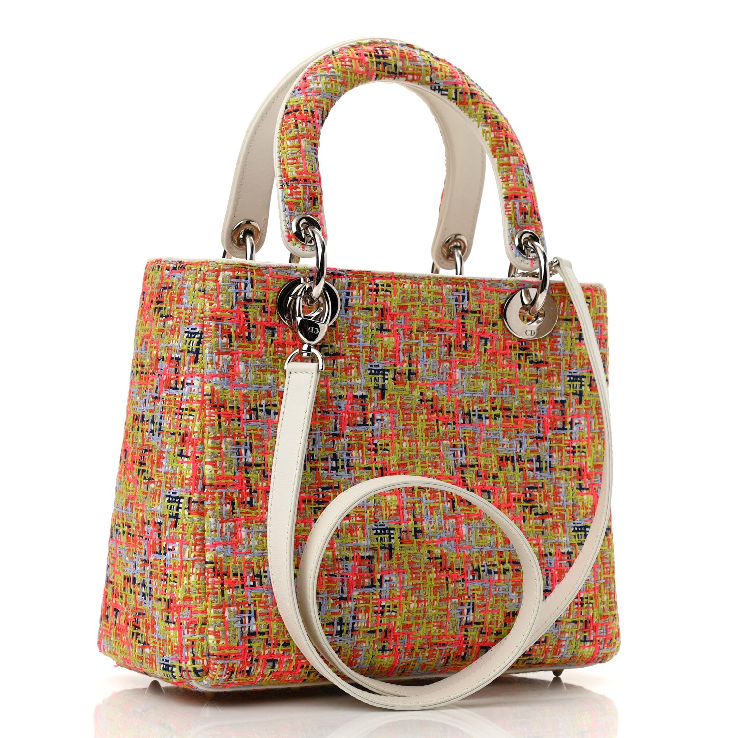Christian Dior Tweed Medium Lady Dior Multicolor 2 of 9