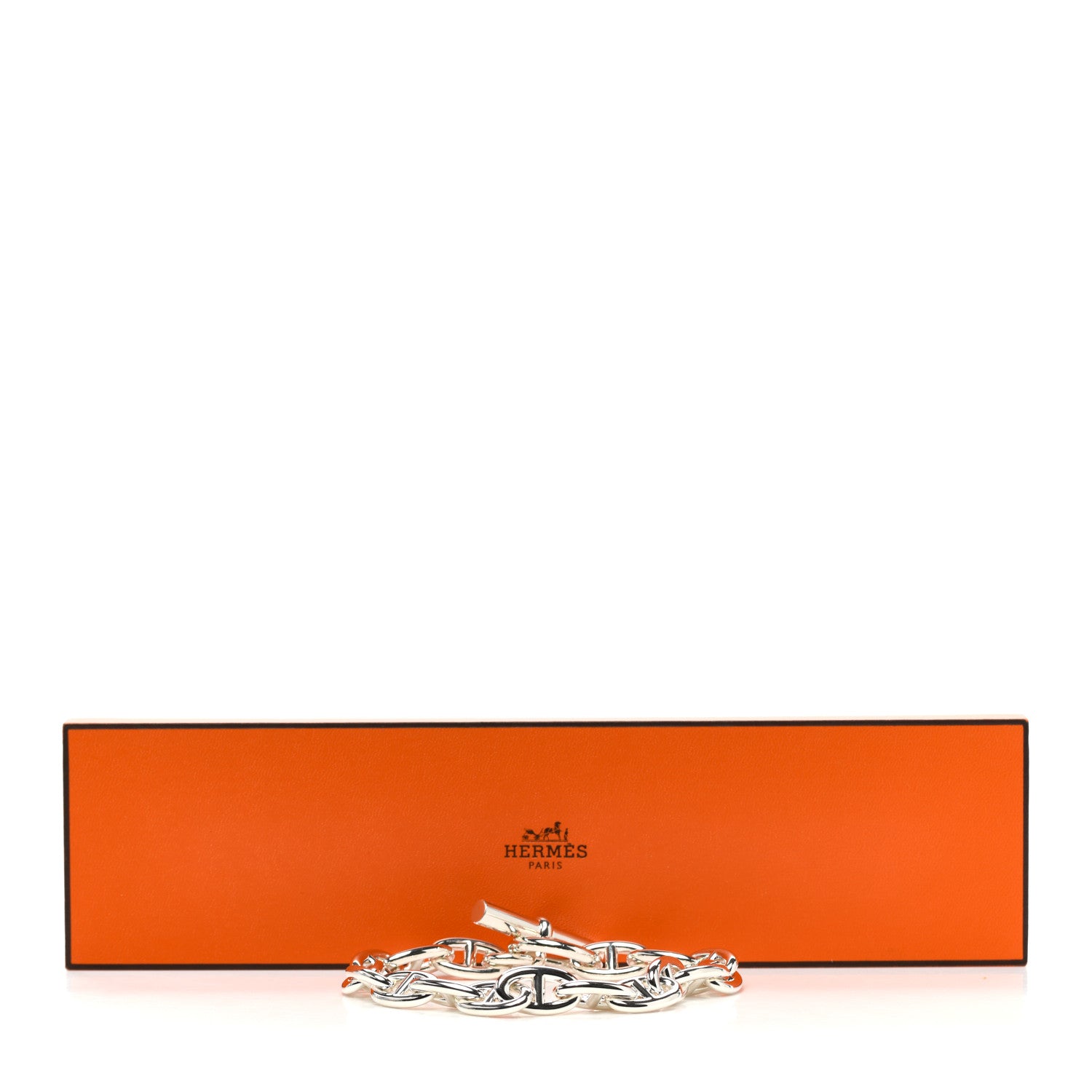 Hermes Sterling Silver GM Chaine D'Ancre Bracelet 5 of 5