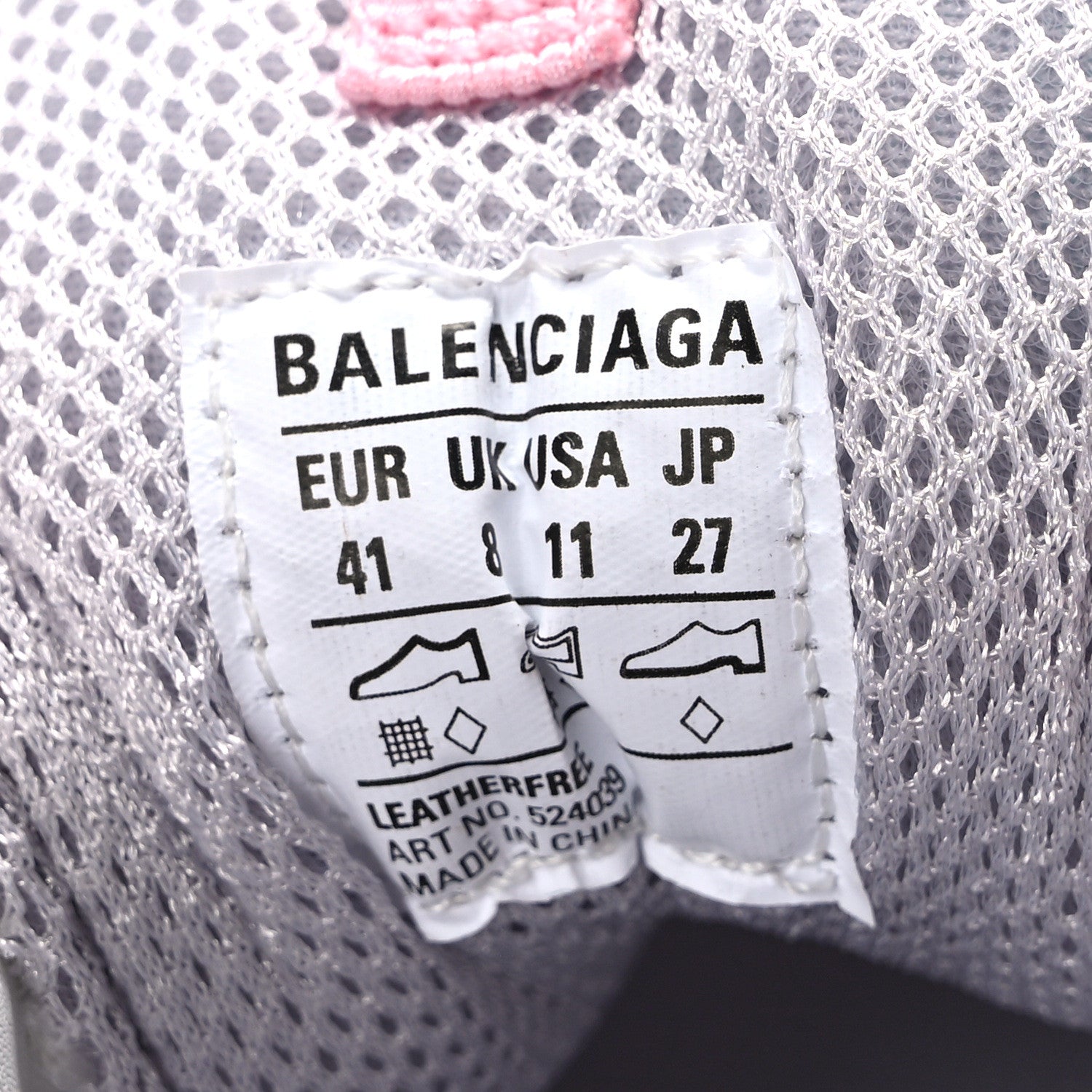 Balenciaga Fabric Mesh Multicolor Womens Triple S Sneakers 41 Yellow Pink Grey White 9 of 10