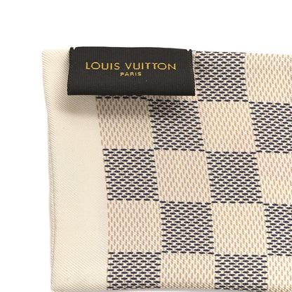 Louis Vuitton Silk Damier Azur Tahitienne Bandeau Rose Ballerine 2 of 3