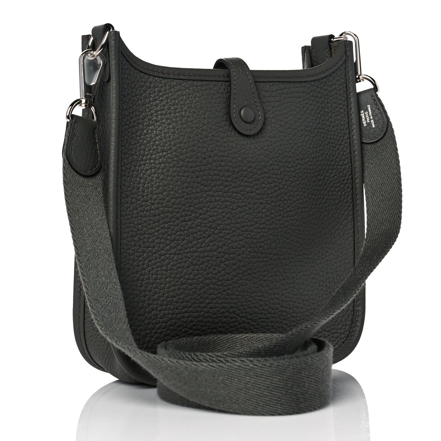 Hermes Taurillon Clemence Evelyne TPM Vert De Gris 3 of 9