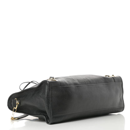Balenciaga Chevre Gold Metallic Edge Hardware City Black 4 of 14