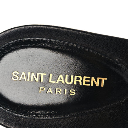 Saint Laurent Calfskin Gippy 105 Mule Sandals 37 Black 9 of 10