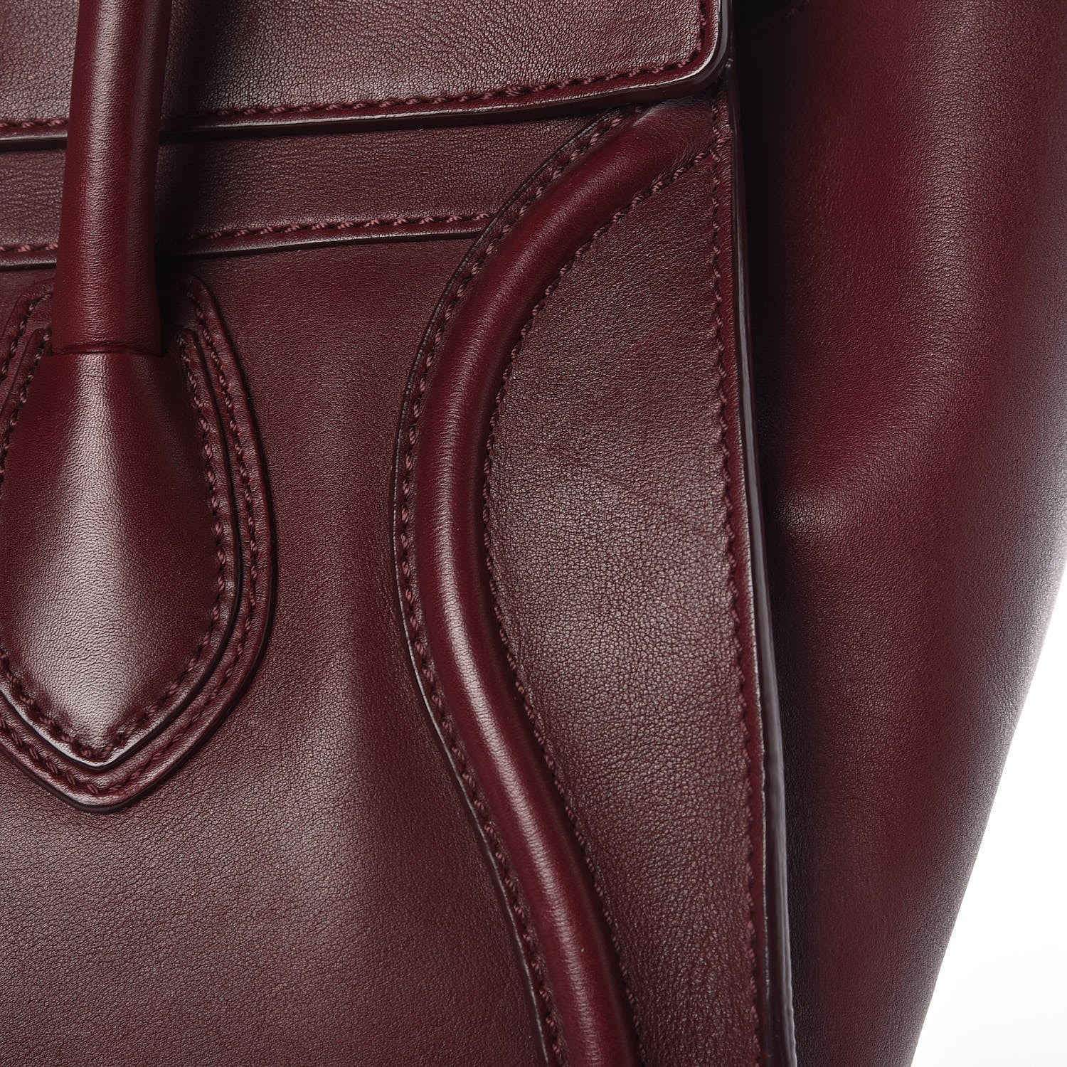 Celine Smooth Calfskin Mini Luggage Burgundy 14 of 17