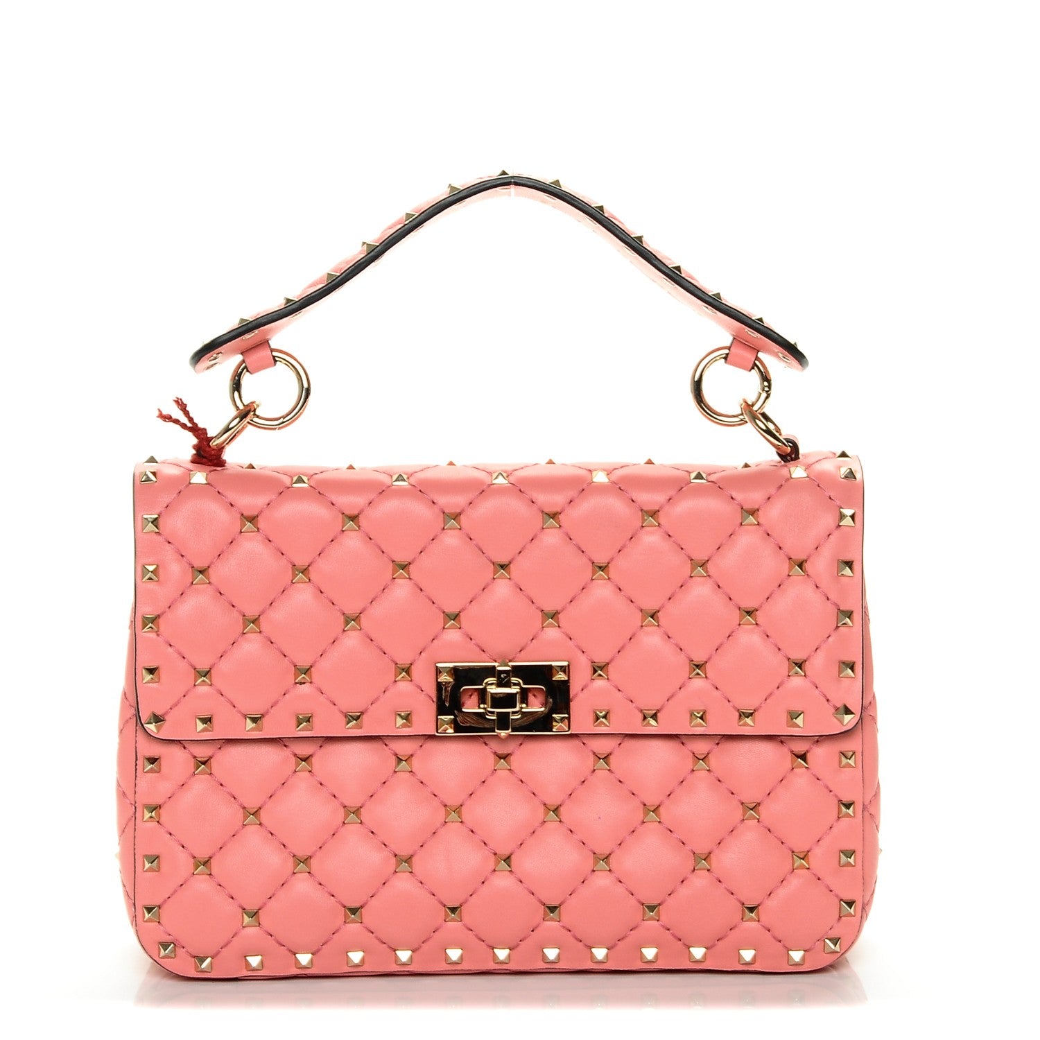 Valentino Garavani Nappa Medium Rockstud Spike Shoulder Bag Paradise Rose 1 of 6