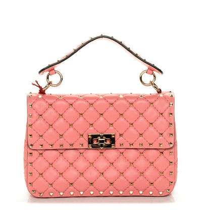 Valentino Garavani Nappa Medium Rockstud Spike Shoulder Bag Paradise Rose 1 of 6