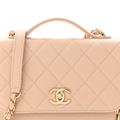 Chanel Caviar Quilted Medium Business Affinity Flap Beige 8 of 11