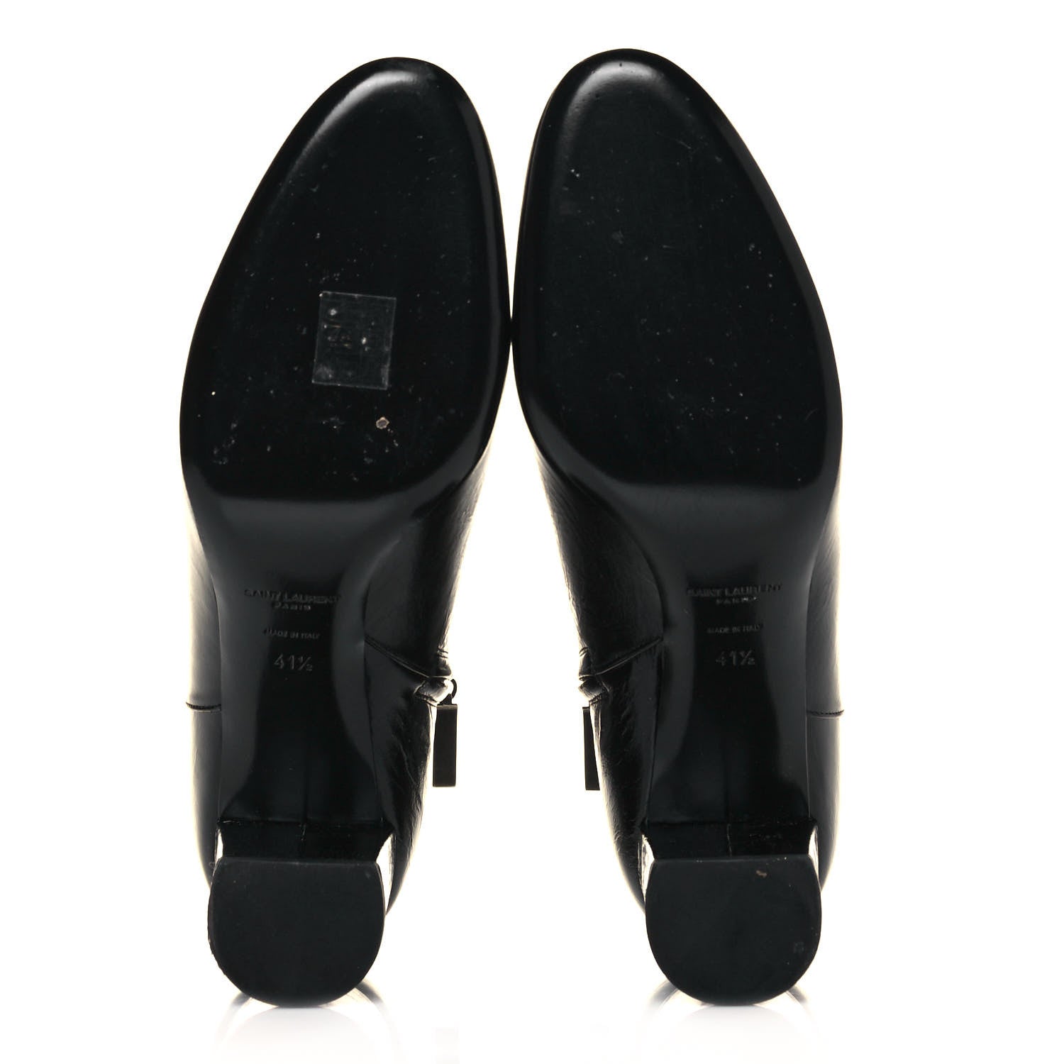 Saint Laurent Calfskin Loulou 70 Uniform Ankle Boots 41.5 Black 5 of 10