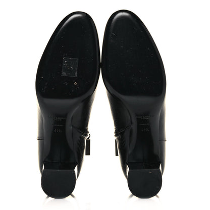 Saint Laurent Calfskin Loulou 70 Uniform Ankle Boots 41.5 Black 5 of 10