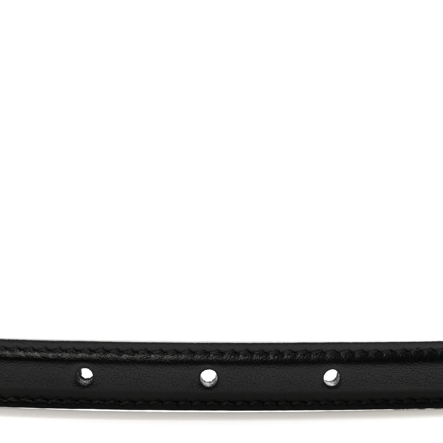 Gucci Plutone Calfskin Gucci Buckle 20mm Thin Belt 80 32 Black 3 of 5