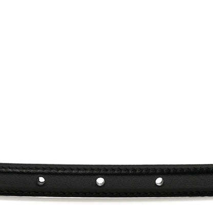 Gucci Plutone Calfskin Gucci Buckle 20mm Thin Belt 80 32 Black 3 of 5