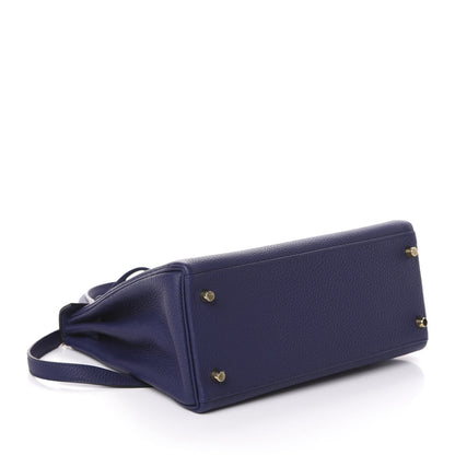 Hermes Togo Kelly Retourne 28 Bleu Encre 5 of 16
