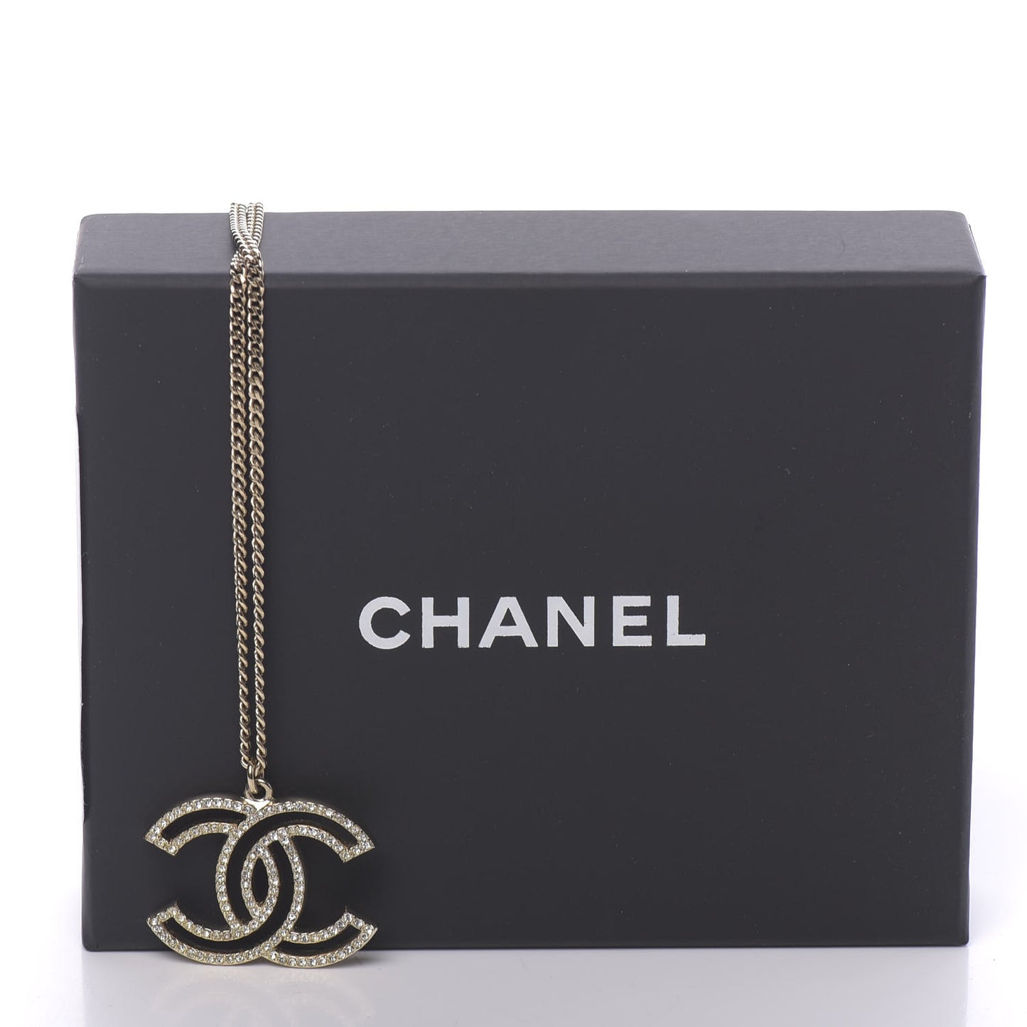 Crystal CC 100 Anniversary Necklace Gold