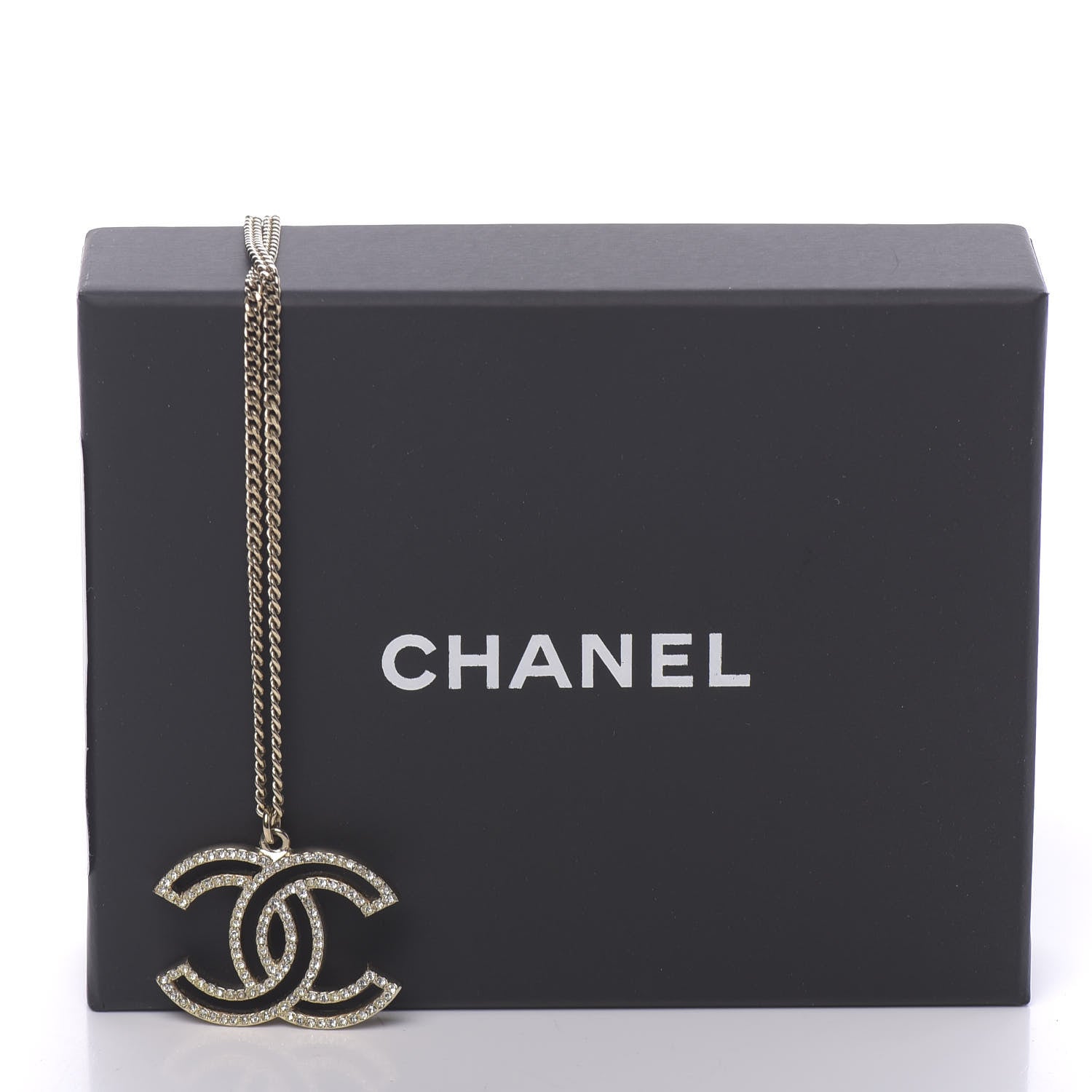 Chanel Crystal CC 100 Anniversary Necklace Gold 6 of 6