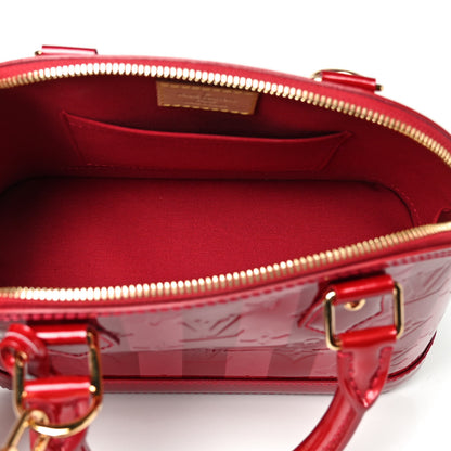 Louis Vuitton Vernis Rayures Alma BB Pomme D'Amour 5 of 8