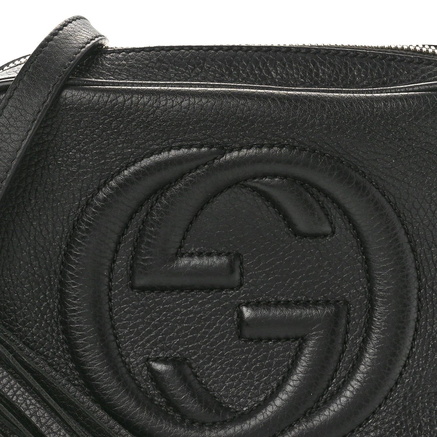 Gucci Pebbled Calfskin Small Soho Disco Bag Black 8 of 16
