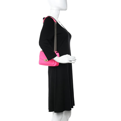 Mulberry Heavy Grained Calfskin Mini Darley Satchel Neon Pink 2 of 10