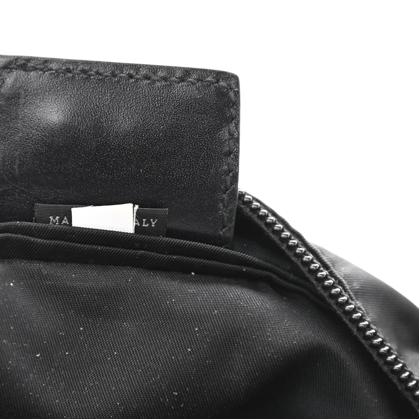 Nylon Vela Small Flat Messenger Bag Black