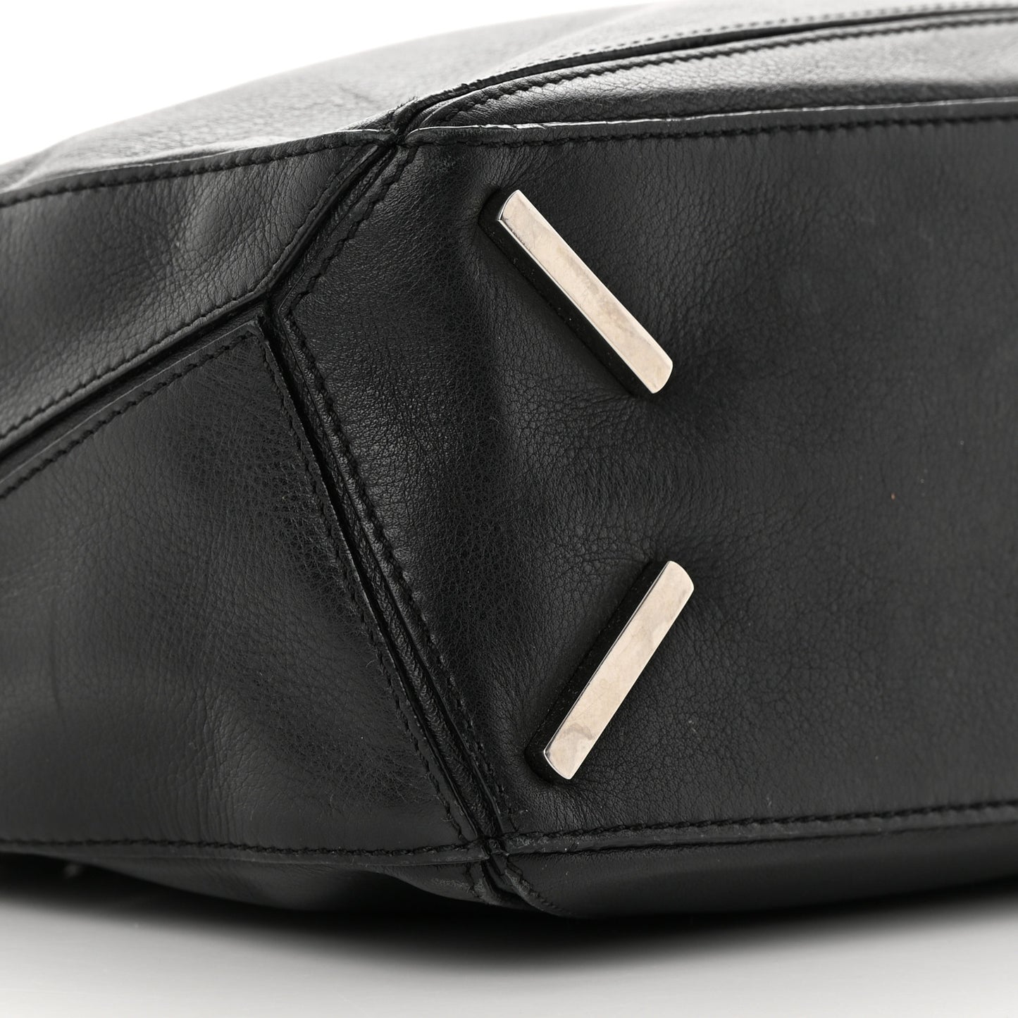 Calfskin Small Puzzle Bag Black