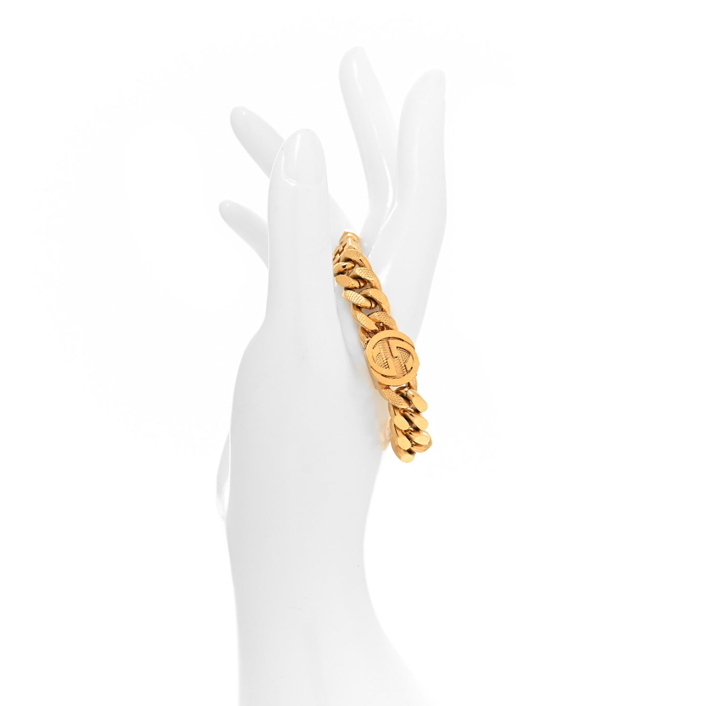 Interlocking G Curb Chain Bracelet S Gold