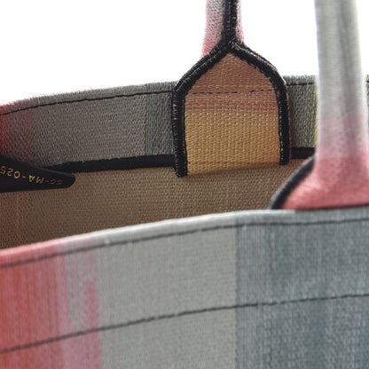 Christian Dior Canvas Embroidered Medium Dioraura Book Tote Multicolor 8 of 9