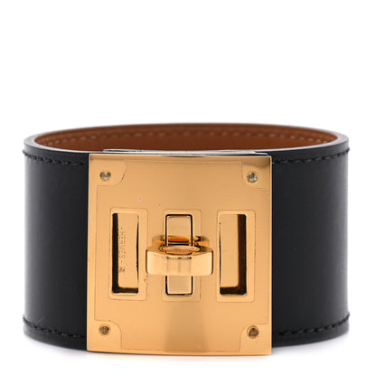 Hermes Chamonix Kelly Dog Bracelet Black 1 of 6