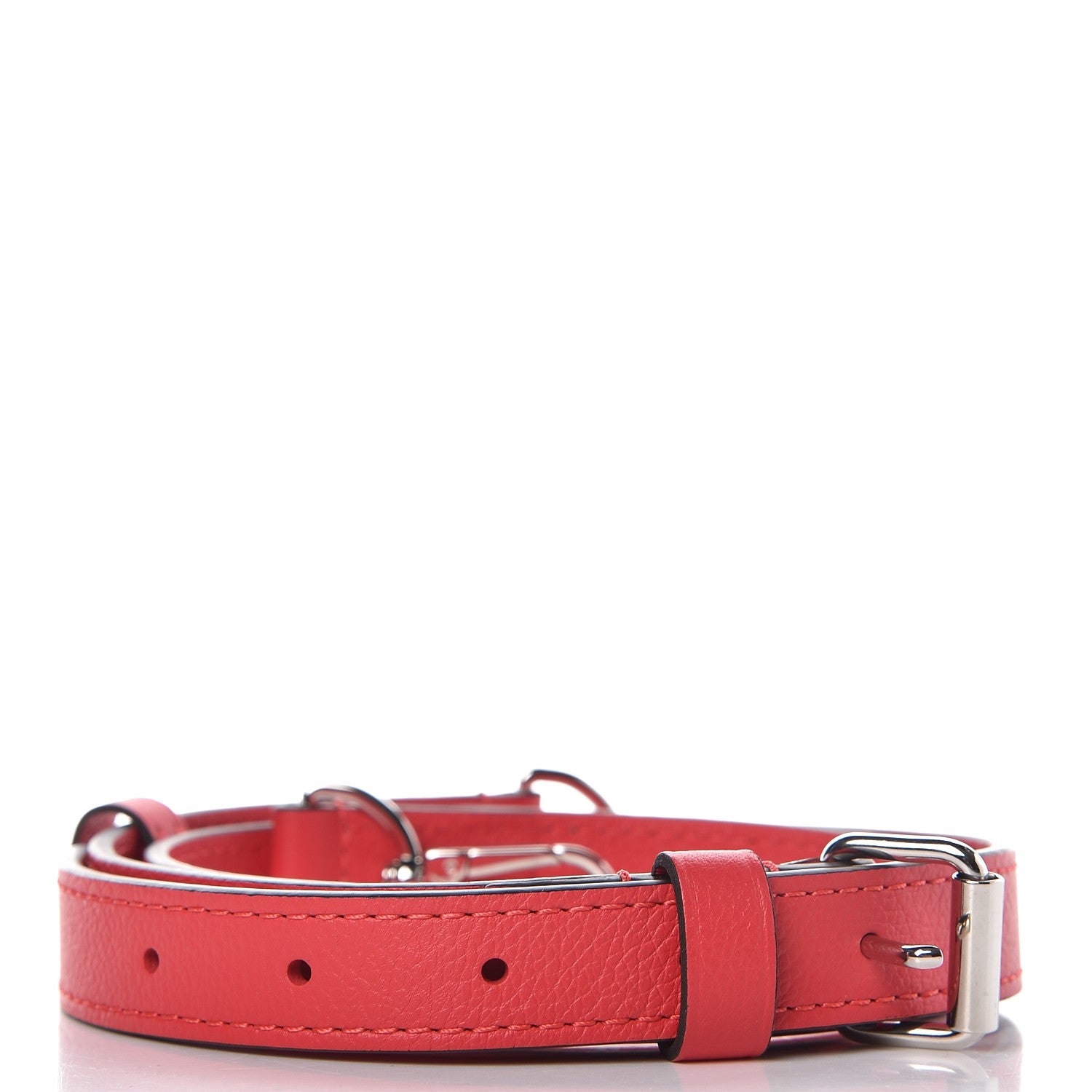 Louis Vuitton Grained Calfskin 20mm Adjustable Shoulder Strap Framboise 2 of 3