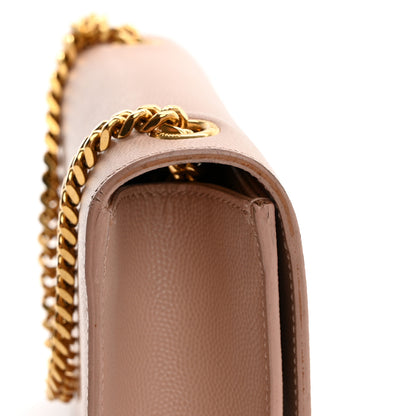 Saint Laurent Grain De Poudre Small Monogram Kate Satchel Pale Blush 15 of 15