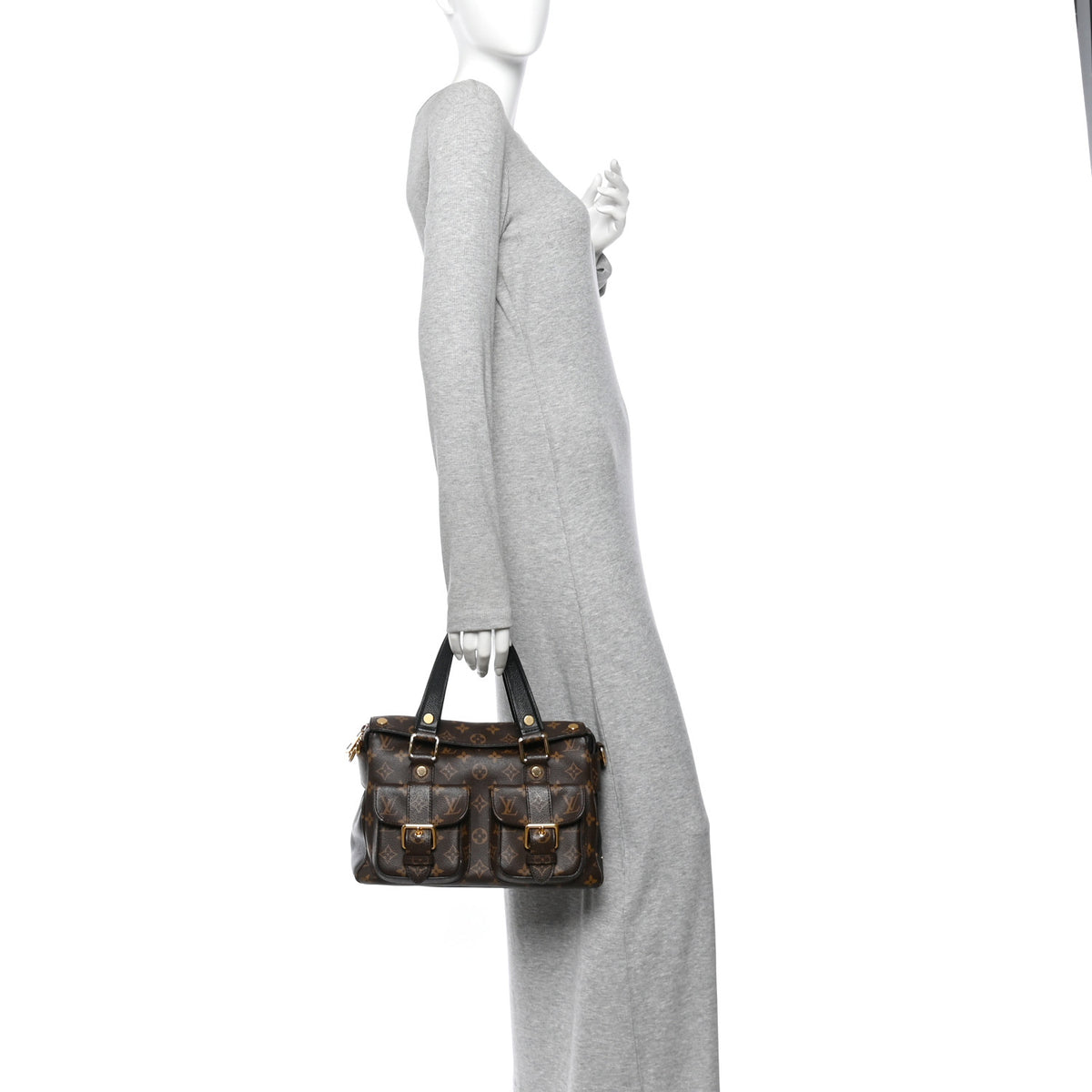 Louis Vuitton Monogram Manhattan NM Black 2 of 12