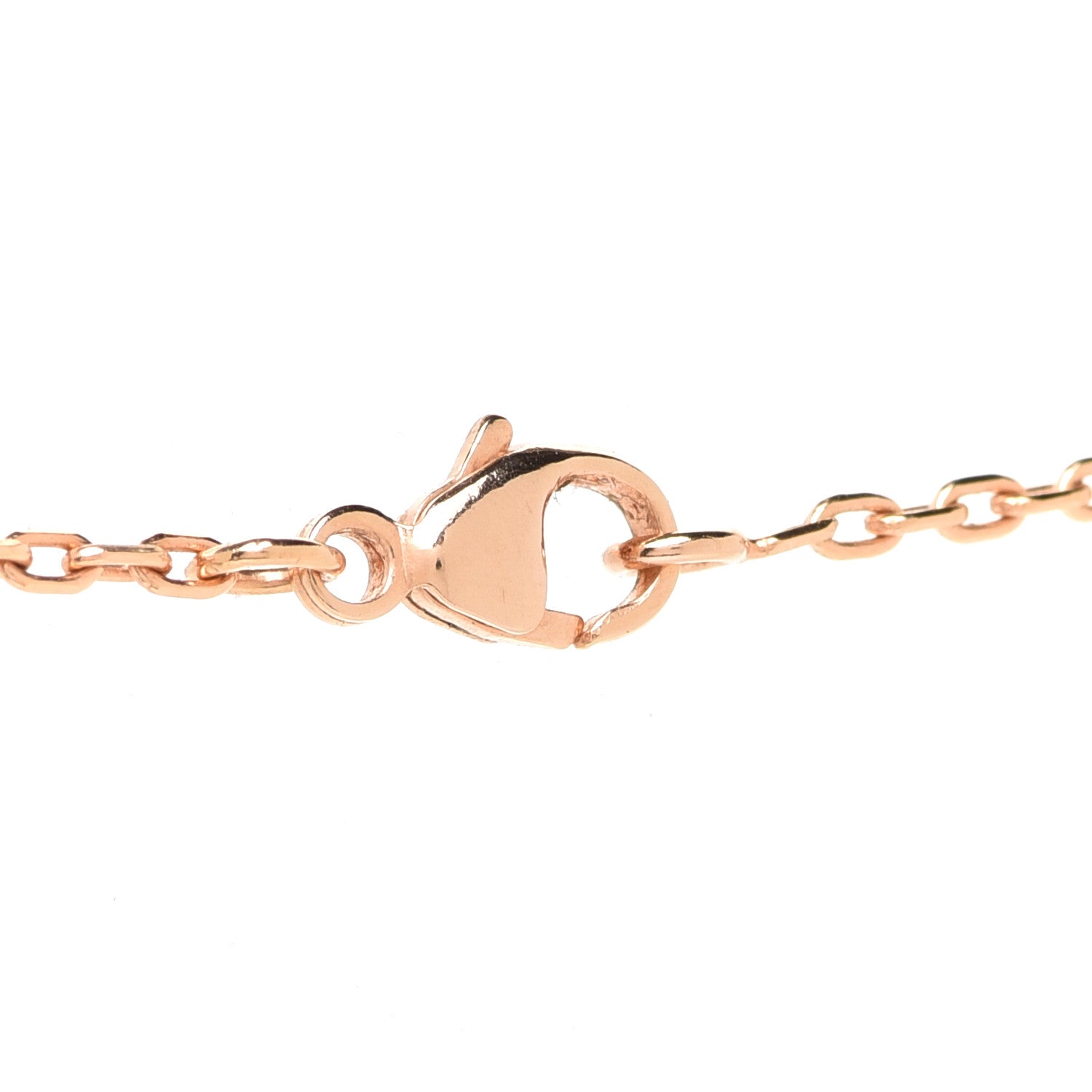 Hermes Lacquered Rose Gold Pop H Pendant Necklace White 5 of 8