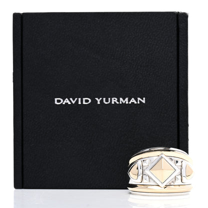 David Yurman Sterling Silver 18K Yellow Gold Bold Renaissance Wide Ring 57 8 6 of 6