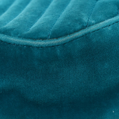 Gucci Velvet Matelasse Small GG Marmont Shoulder Bag Pavone Cyan 13 of 18