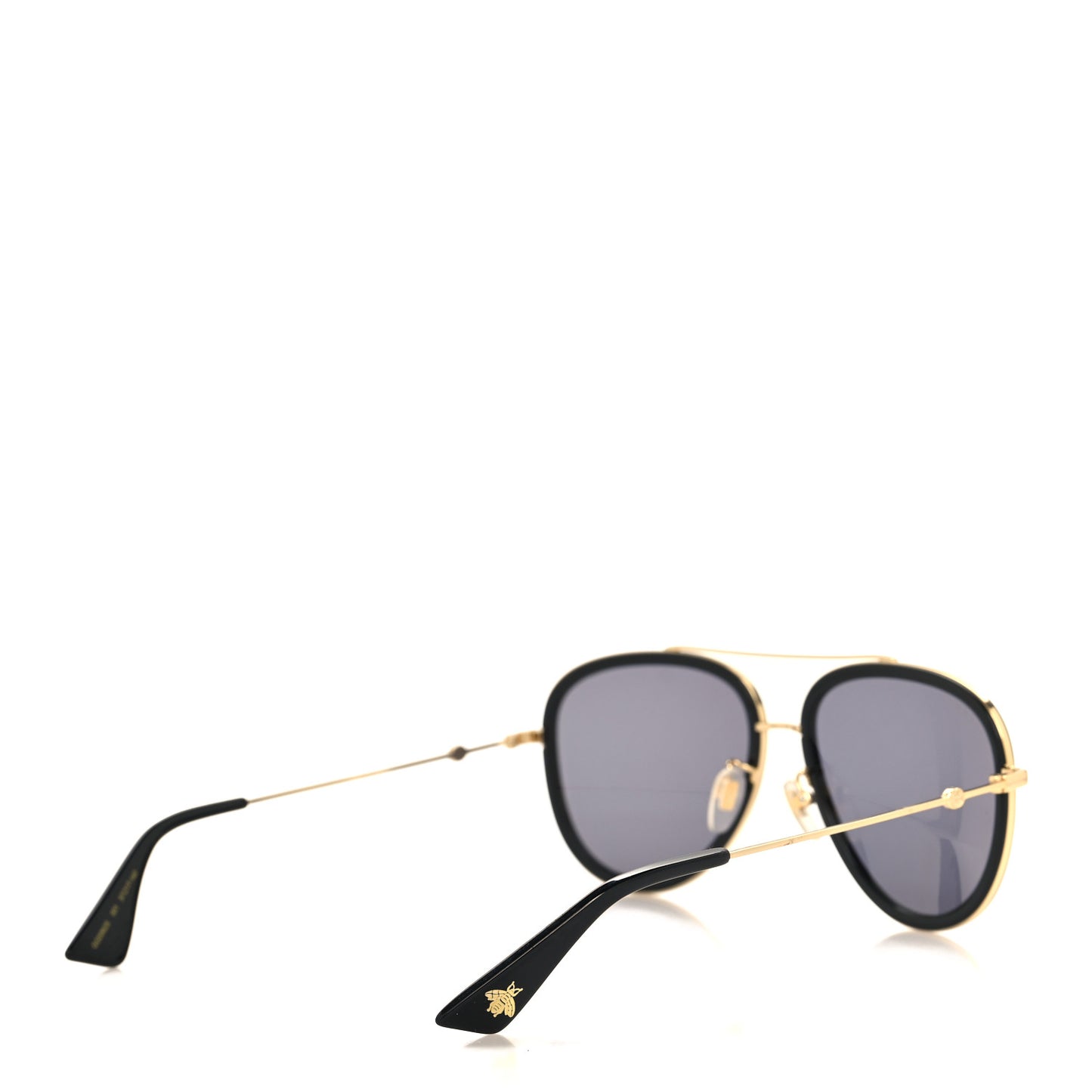 Aviator Sunglasses GG0062S Black Gold