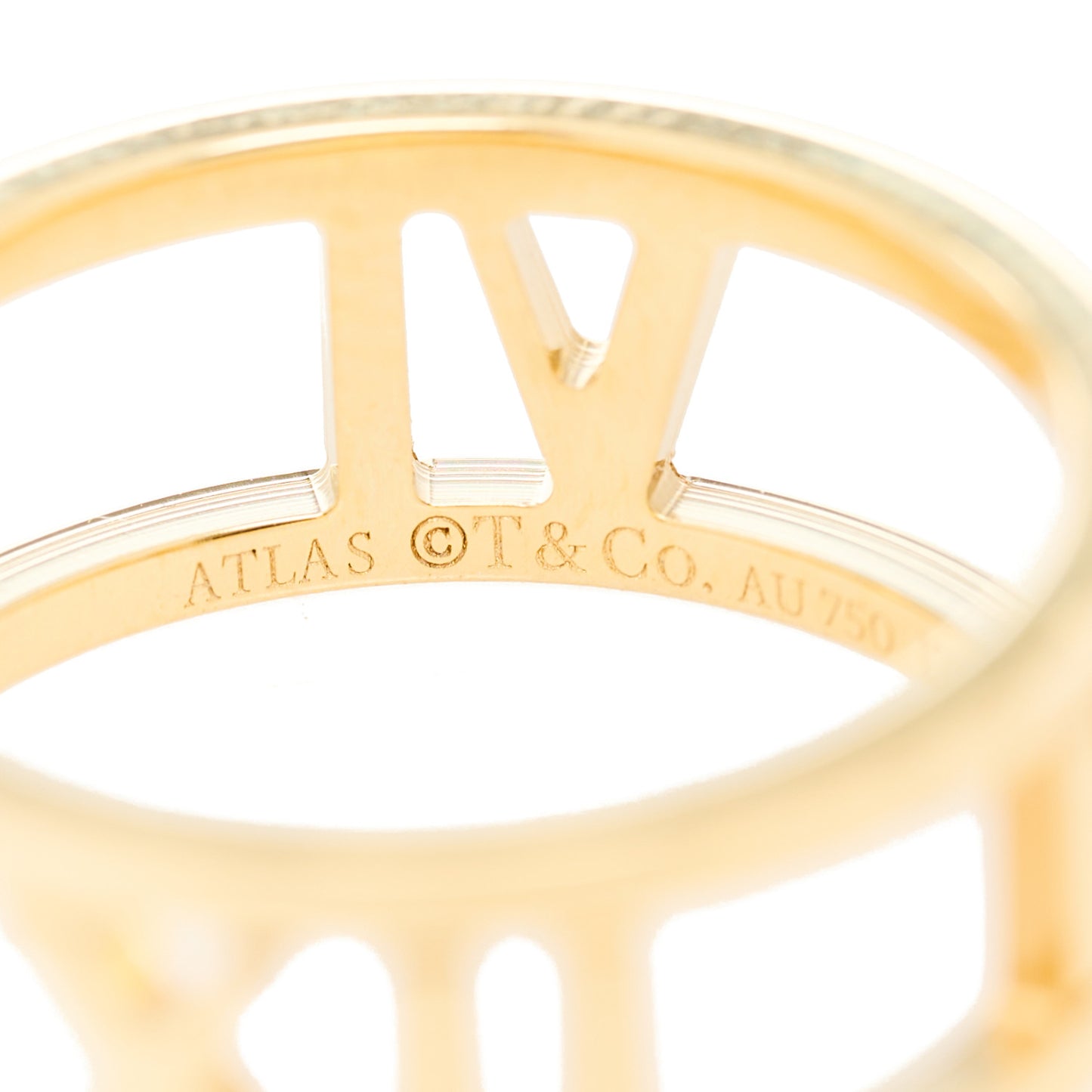 18K Yellow Gold Atlas Open Ring 50 5.5