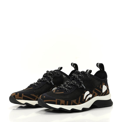 Fendi Technical Mesh Lycra FFreedom Patchwork Sneakers 36.5 Black Tobacco 3 of 7