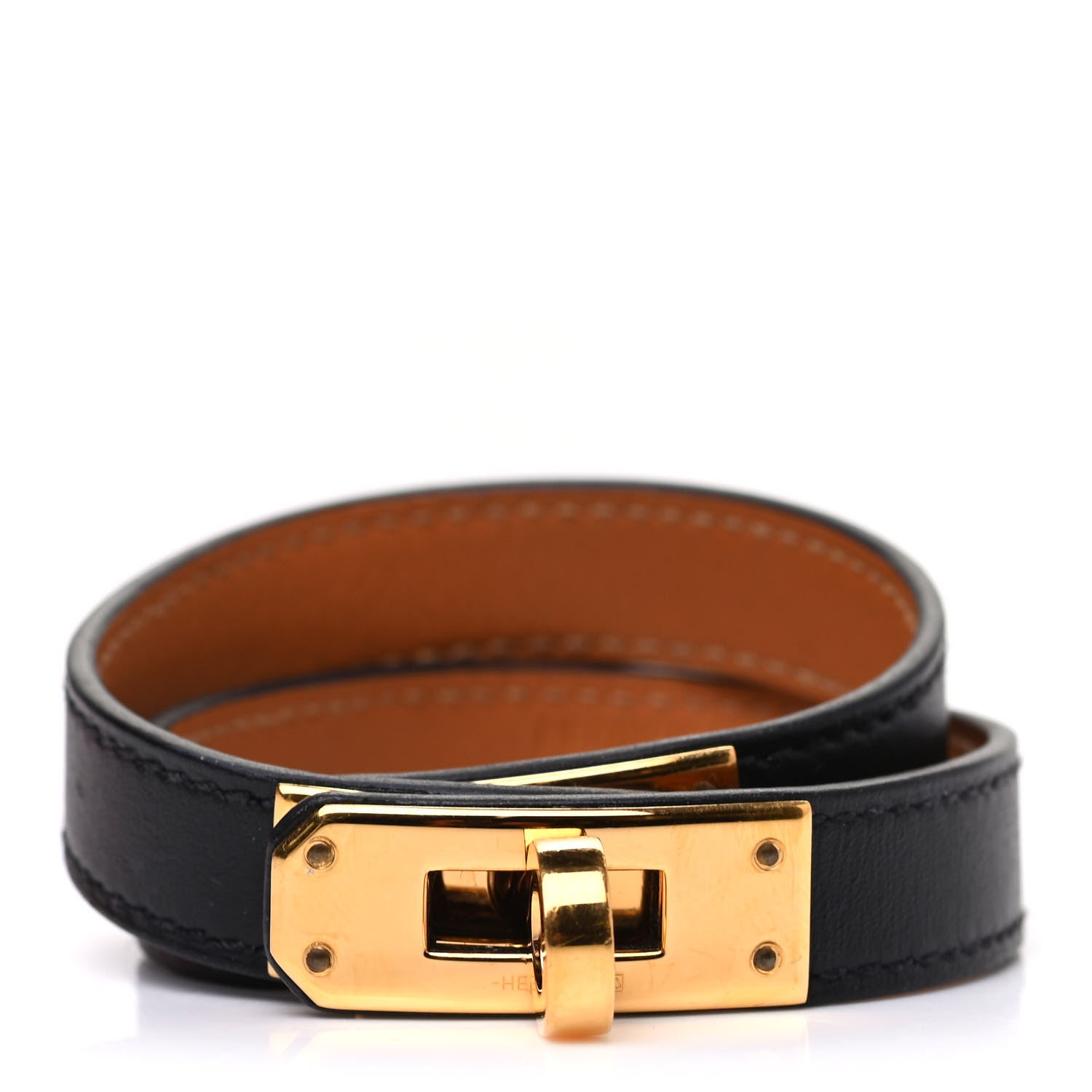 Hermes Box Kelly Double Tour Bracelet T1 Black 1 of 4