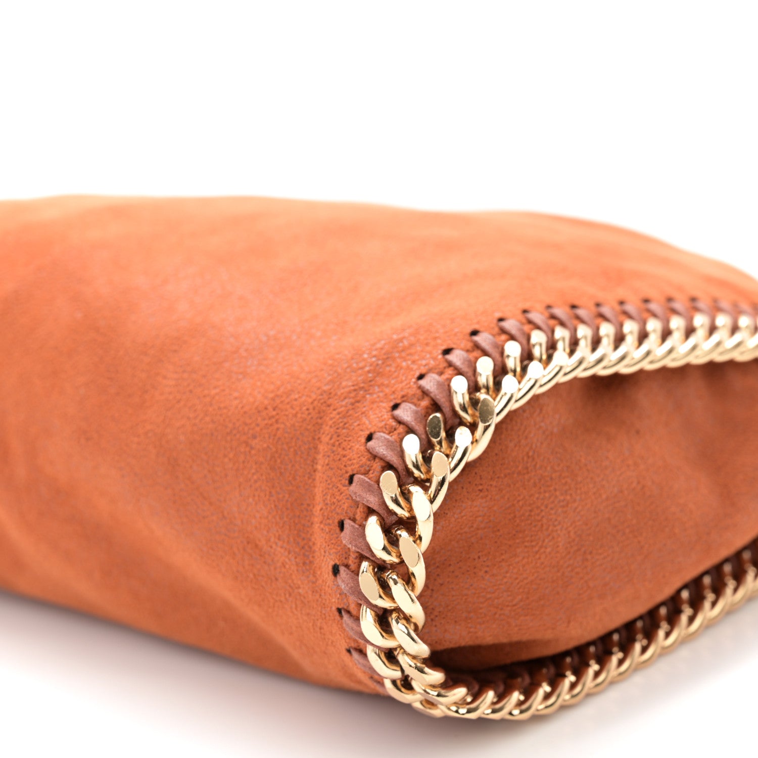 Stella McCartney Shaggy Deer Mini Falabella Fold Over Tote Brandy 9 of 9