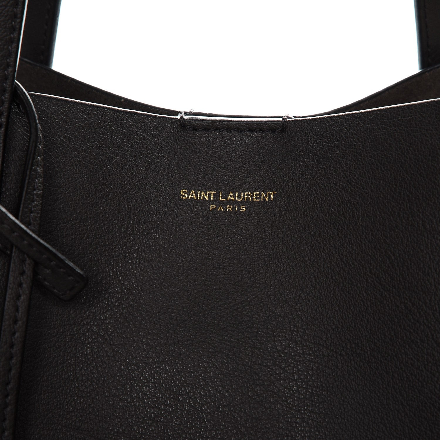 Saint Laurent Calfskin Large Shopping Tote Dark Anthracite 9 of 10