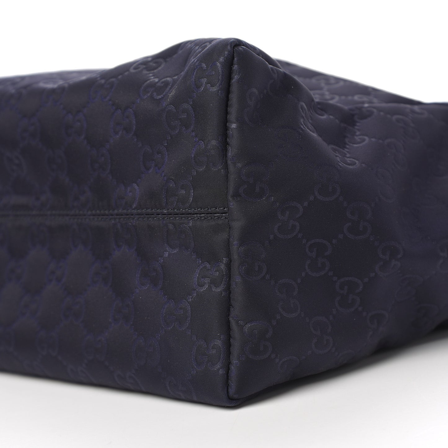 Nylon Monogram Medium Tote Navy