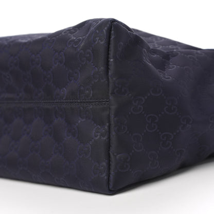Gucci Nylon Monogram Medium Tote Navy 8 of 9