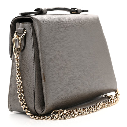 Gucci Dollar Calfskin Interlocking G Top Handle Shoulder Bag Loess 3 of 17