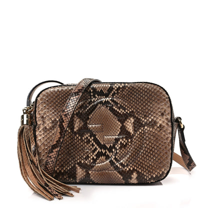 Gucci Small Soho Disco Bag Off White Nut Brown Beige 1 of 6